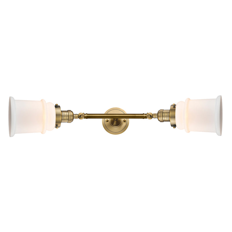Innovations Lighting Canton 2 Light Bath Vanity Light Part Of The Franklin Restoration Collection 208L-BB-G181