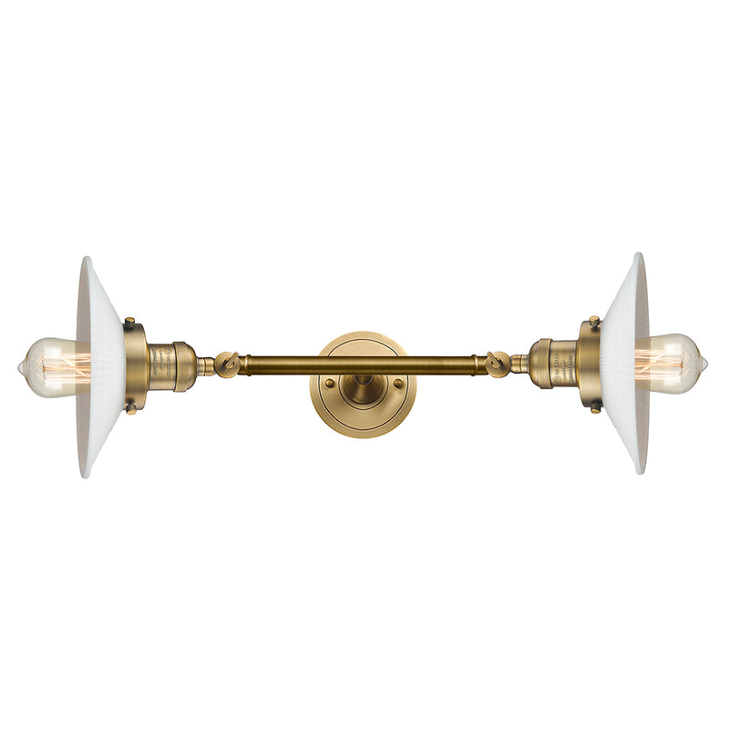 Innovations Lighting Halophane 2 Light Bath Vanity Light Part Of The Franklin Restoration Collection 208L-BB-G1-LED