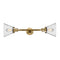 Cone Bath Vanity Light shown in the Brushed Brass finish with a Seedy shade