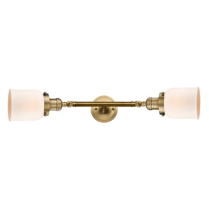 Innovations Lighting Small Bell 2 Light Bath Vanity Light Part Of The Franklin Restoration Collection 208L-BB-G51
