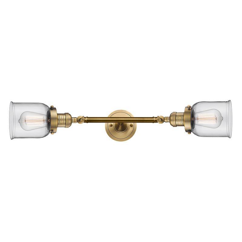 Innovations Lighting Small Bell 2 Light Bath Vanity Light Part Of The Franklin Restoration Collection 208L-BB-G52