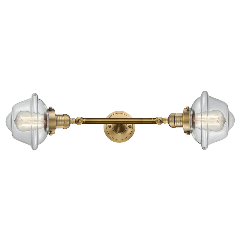 Innovations Lighting Small Oxford 2 Light Bath Vanity Light Part Of The Franklin Restoration Collection 208L-BB-G532