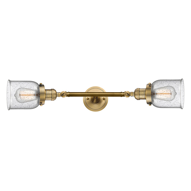 Innovations Lighting Small Bell 2 Light Bath Vanity Light Part Of The Franklin Restoration Collection 208L-BB-G54