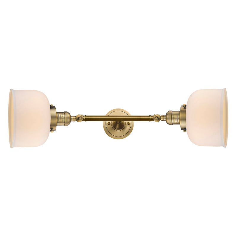 Innovations Lighting Large Bell 2 Light Bath Vanity Light Part Of The Franklin Restoration Collection 208L-BB-G71-LED