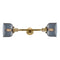 Bell Bath Vanity Light shown in the Brushed Brass finish with a Plated Smoke shade