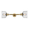 Bell Bath Vanity Light shown in the Brushed Brass finish with a Seedy shade