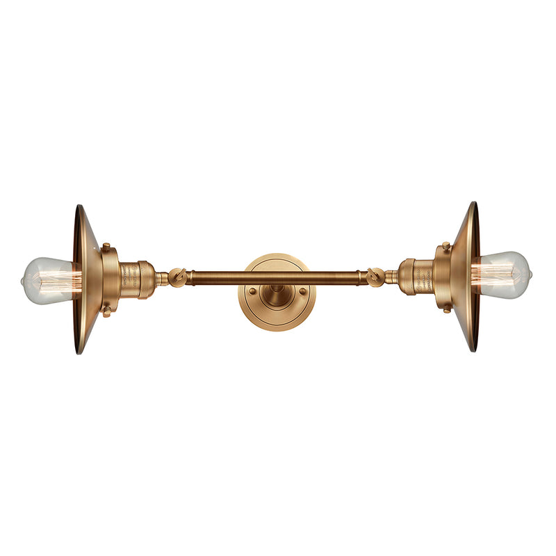 Innovations Lighting Railroad 2 Light Bath Vanity Light Part Of The Franklin Restoration Collection 208L-BB-M4