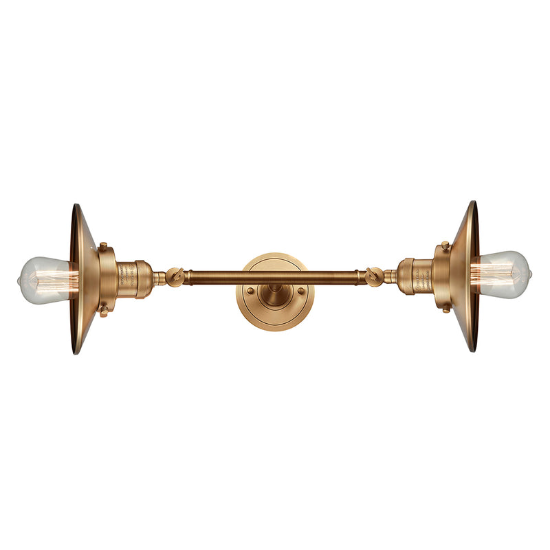Innovations Lighting Railroad 2 Light Bath Vanity Light Part Of The Franklin Restoration Collection 208L-BB-M4