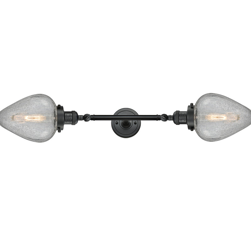 Innovations Lighting Geneseo 2 Light Bath Vanity Light Part Of The Franklin Restoration Collection 208L-BK-G165-LED