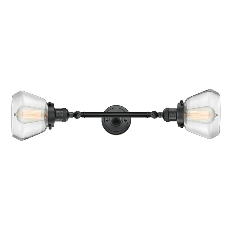 Innovations Lighting Fulton 2 Light Bath Vanity Light Part Of The Franklin Restoration Collection 208L-BK-G172