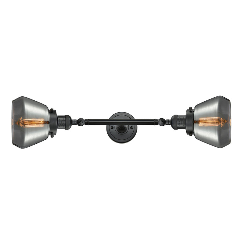 Innovations Lighting Fulton 2 Light Bath Vanity Light Part Of The Franklin Restoration Collection 208L-BK-G173