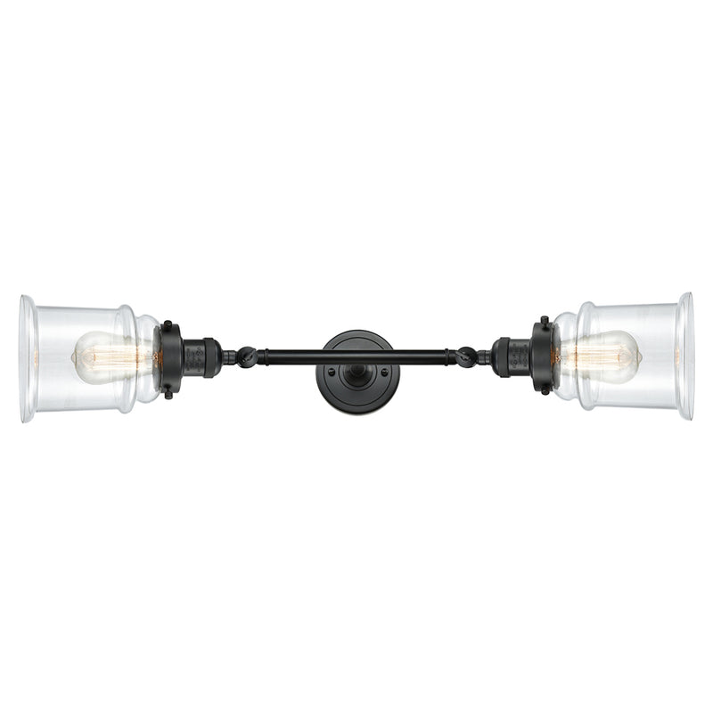 Innovations Lighting Canton 2 Light Bath Vanity Light Part Of The Franklin Restoration Collection 208L-BK-G182