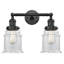 Innovations Lighting Canton 2 Light Bath Vanity Light Part Of The Franklin Restoration Collection 208L-BK-G182-LED
