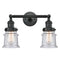 Innovations Lighting Small Canton 2 Light Bath Vanity Light Part Of The Franklin Restoration Collection 208L-BK-G184S-LED