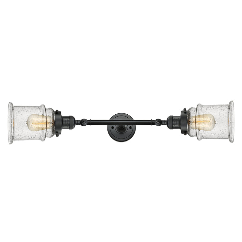 Innovations Lighting Canton 2 Light Bath Vanity Light Part Of The Franklin Restoration Collection 208L-BK-G184-LED
