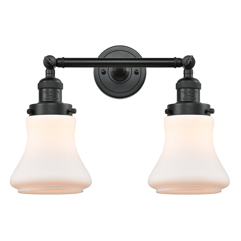 Innovations Lighting Bellmont 2 Light Bath Vanity Light Part Of The Franklin Restoration Collection 208L-BK-G191