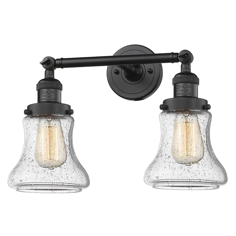 Innovations Lighting Bellmont 2 Light Bath Vanity Light Part Of The Franklin Restoration Collection 208L-BK-G194-LED