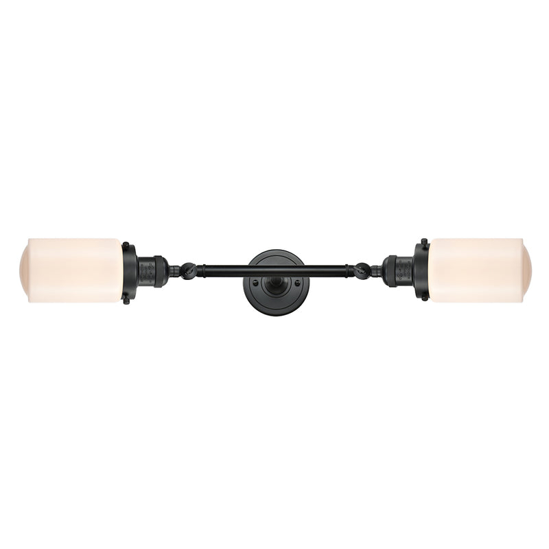 Innovations Lighting Dover 2 Light Bath Vanity Light Part Of The Franklin Restoration Collection 208L-BK-G311-LED