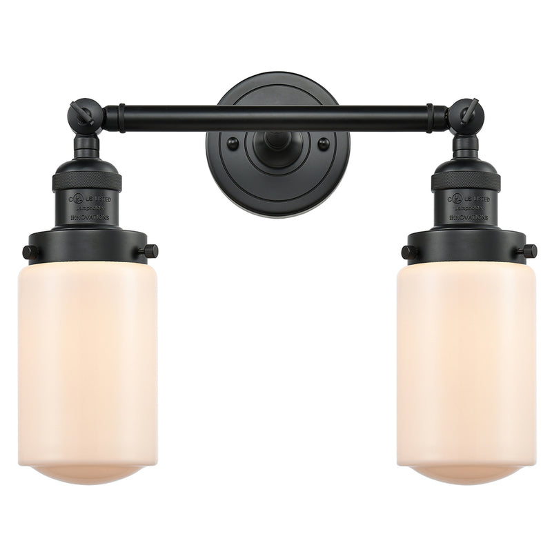 Innovations Lighting Dover 2 Light Bath Vanity Light Part Of The Franklin Restoration Collection 208L-BK-G311