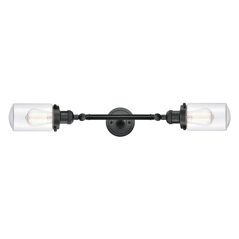 Innovations Lighting Dover 2 Light Bath Vanity Light Part Of The Franklin Restoration Collection 208L-BK-G312-LED