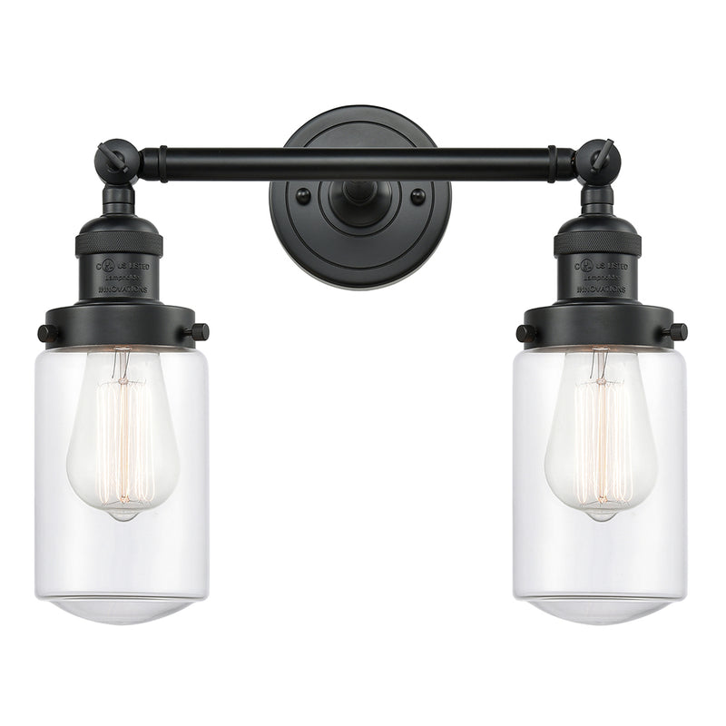 Innovations Lighting Dover 2 Light Bath Vanity Light Part Of The Franklin Restoration Collection 208L-BK-G312-LED