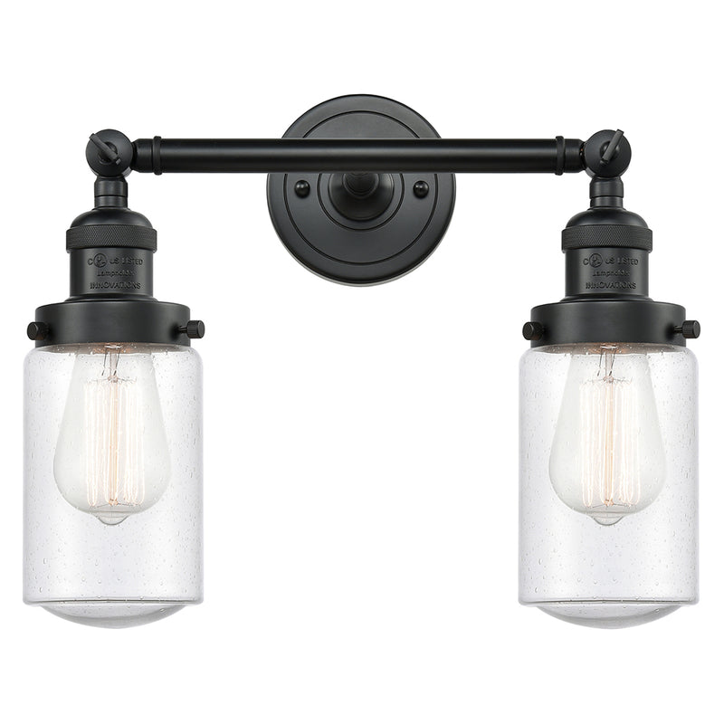 Innovations Lighting Dover 2 Light Bath Vanity Light Part Of The Franklin Restoration Collection 208L-BK-G314-LED