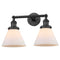 Innovations Lighting Large Cone 2 Light Bath Vanity Light Part Of The Franklin Restoration Collection 208L-BK-G41-LED