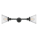 Innovations Lighting Large Cone 2 Light Bath Vanity Light Part Of The Franklin Restoration Collection 208L-BK-G42