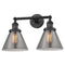 Innovations Lighting Large Cone 2 Light Bath Vanity Light Part Of The Franklin Restoration Collection 208L-BK-G43