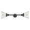Innovations Lighting Large Cone 2 Light Bath Vanity Light Part Of The Franklin Restoration Collection 208L-BK-G44-LED