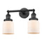 Innovations Lighting Small Bell 2 Light Bath Vanity Light Part Of The Franklin Restoration Collection 208L-BK-G51