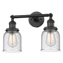Innovations Lighting Small Bell 2 Light Bath Vanity Light Part Of The Franklin Restoration Collection 208L-BK-G54-LED