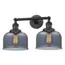 Innovations Lighting Large Bell 2 Light Bath Vanity Light Part Of The Franklin Restoration Collection 208L-BK-G73