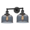 Innovations Lighting Large Bell 2 Light Bath Vanity Light Part Of The Franklin Restoration Collection 208L-BK-G73