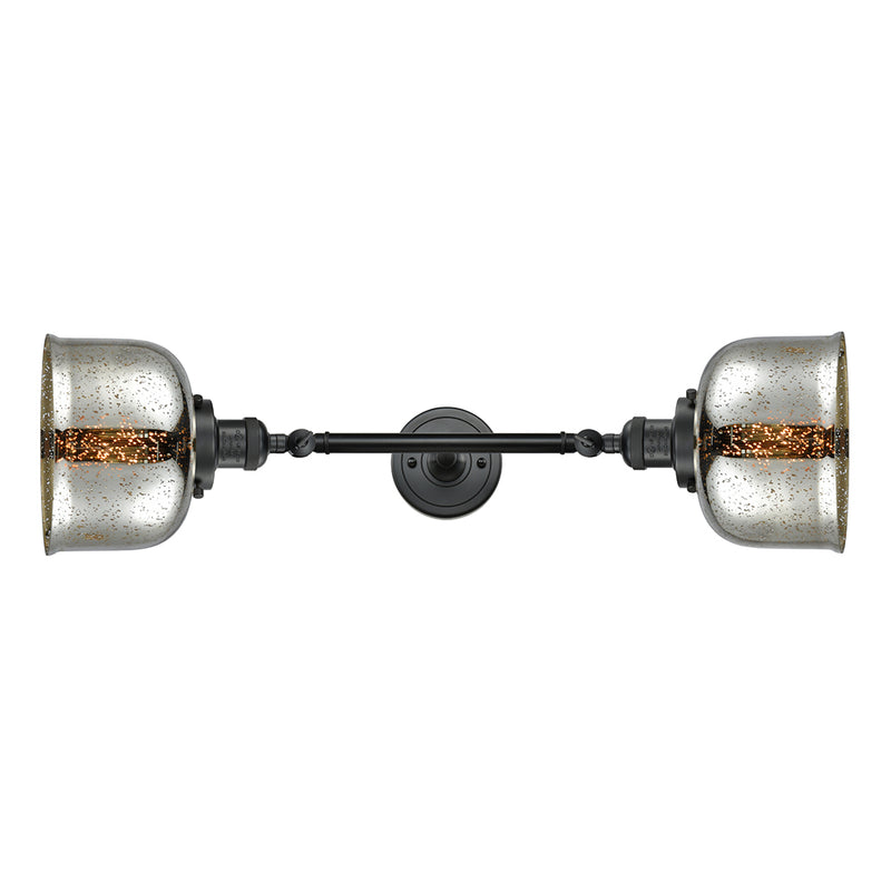 Innovations Lighting Large Bell 2 Light Bath Vanity Light Part Of The Franklin Restoration Collection 208L-BK-G78-LED