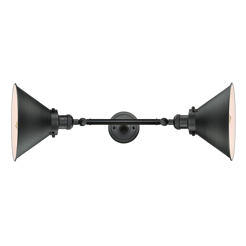 Innovations Lighting Briarcliff 2 Light Bath Vanity Light Part Of The Franklin Restoration Collection 208L-BK-M10-BK