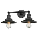 Innovations Lighting Railroad 2 Light Bath Vanity Light Part Of The Franklin Restoration Collection 208L-BK-M6-LED