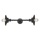 Innovations Lighting Railroad 2 Light Bath Vanity Light Part Of The Franklin Restoration Collection 208L-BK-M6-LED