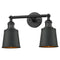 Innovations Lighting Addison 2 Light Bath Vanity Light Part Of The Franklin Restoration Collection 208L-BK-M9-BK