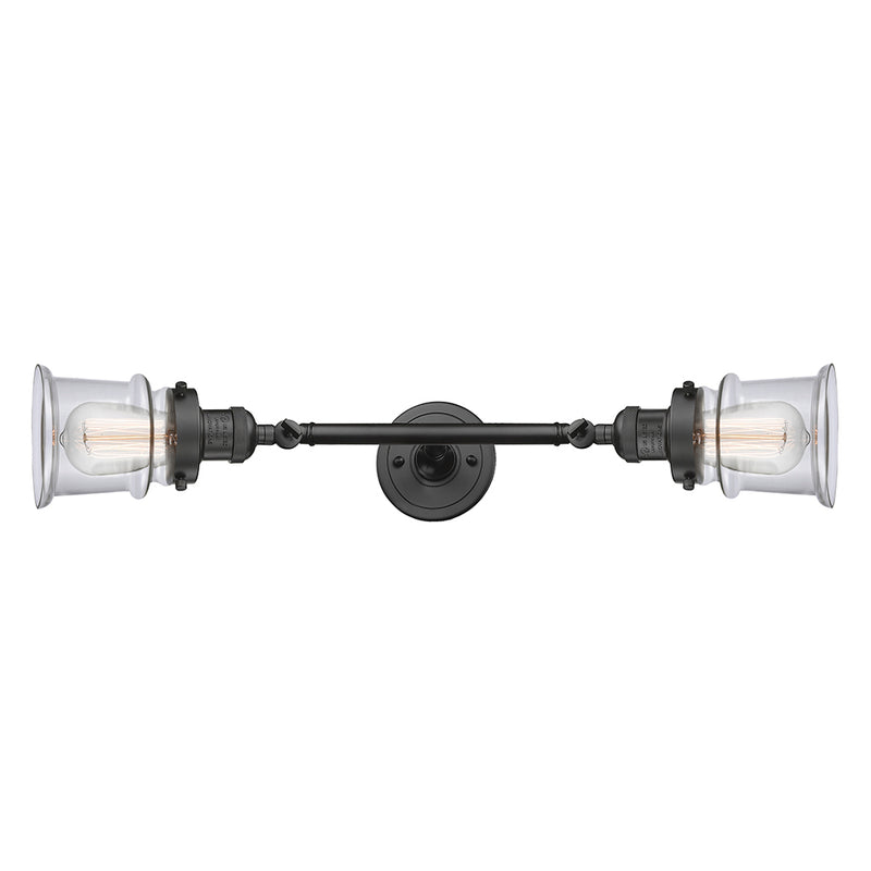 Innovations Lighting Small Canton 2 Light Bath Vanity Light Part Of The Franklin Restoration Collection 208L-OB-G182S-LED