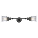 Canton Bath Vanity Light shown in the Oil Rubbed Bronze finish with a Clear shade