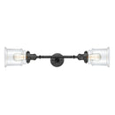 Canton Bath Vanity Light shown in the Oil Rubbed Bronze finish with a Clear shade