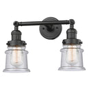 Innovations Lighting Small Canton 2 Light Bath Vanity Light Part Of The Franklin Restoration Collection 208L-OB-G184S-LED