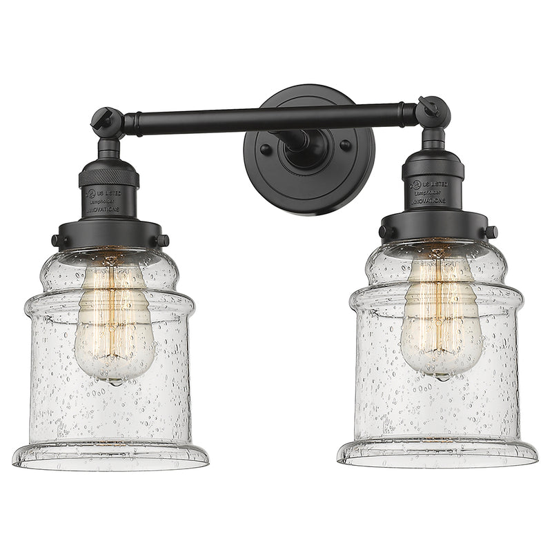 Innovations Lighting Canton 2 Light Bath Vanity Light Part Of The Franklin Restoration Collection 208L-OB-G184-LED