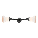 Bellmont Bath Vanity Light shown in the Oil Rubbed Bronze finish with a Matte White shade