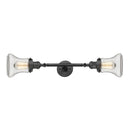 Bellmont Bath Vanity Light shown in the Oil Rubbed Bronze finish with a Clear shade