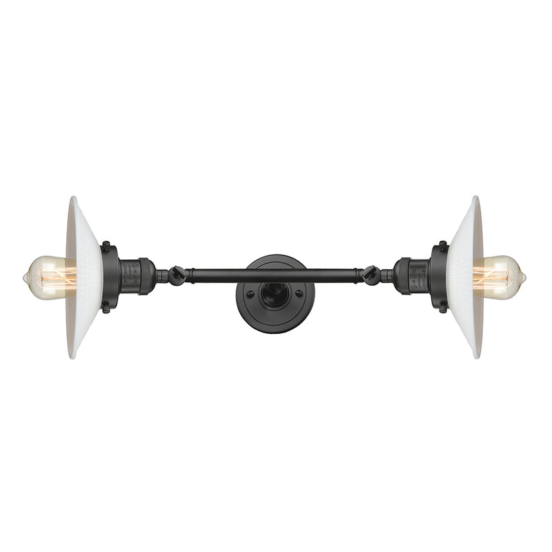 Innovations Lighting Halophane 2 Light Bath Vanity Light Part Of The Franklin Restoration Collection 208L-OB-G1-LED