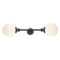 Beacon Bath Vanity Light shown in the Oil Rubbed Bronze finish with a Matte White shade