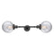 Beacon Bath Vanity Light shown in the Oil Rubbed Bronze finish with a Clear shade