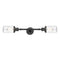 Dover Bath Vanity Light shown in the Oil Rubbed Bronze finish with a Clear shade